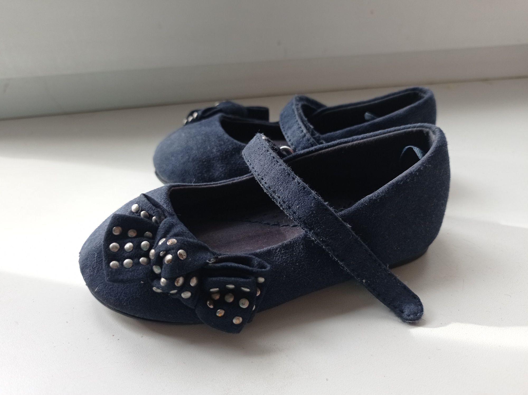 Дитячі балетки туфлі темно-сині Zara 21