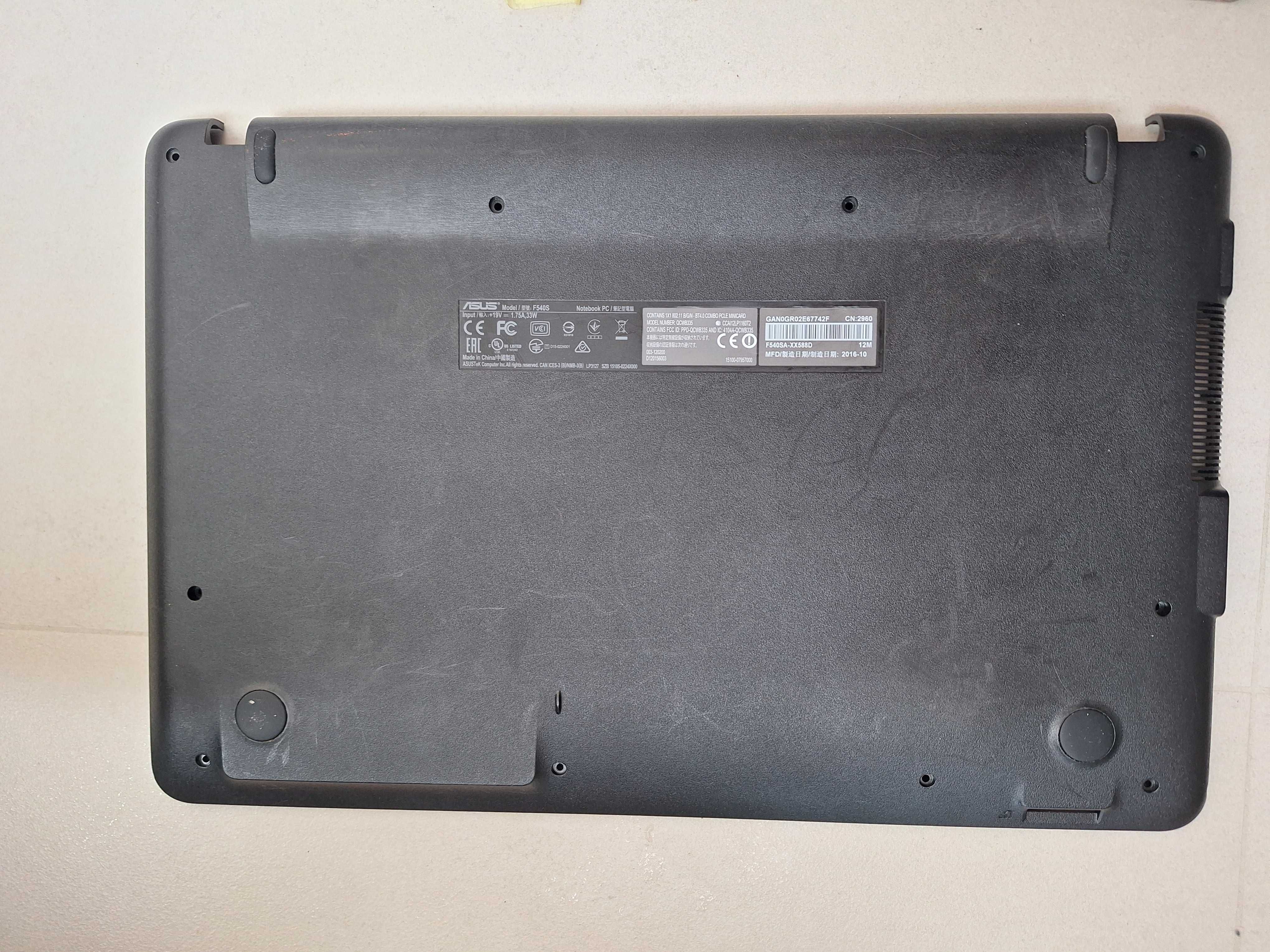 Ноутбук Asus F540S по запчастинах піддон плата жосткого X540S