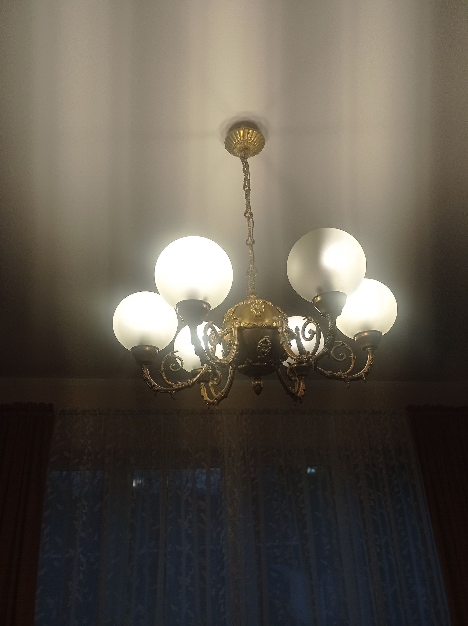 Żerandol lampa mosiężna