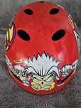 Capacete Skate Sportzone Tamanho S/M vermelho com figuras