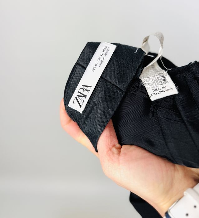 Czarne eleganckie spodnie wide leg XL 42 ZARA