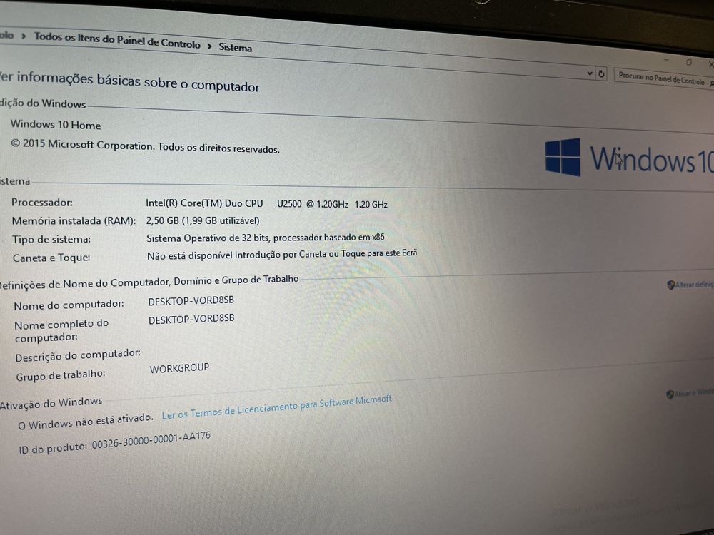 Portátil Profissional Dell D420 W10
