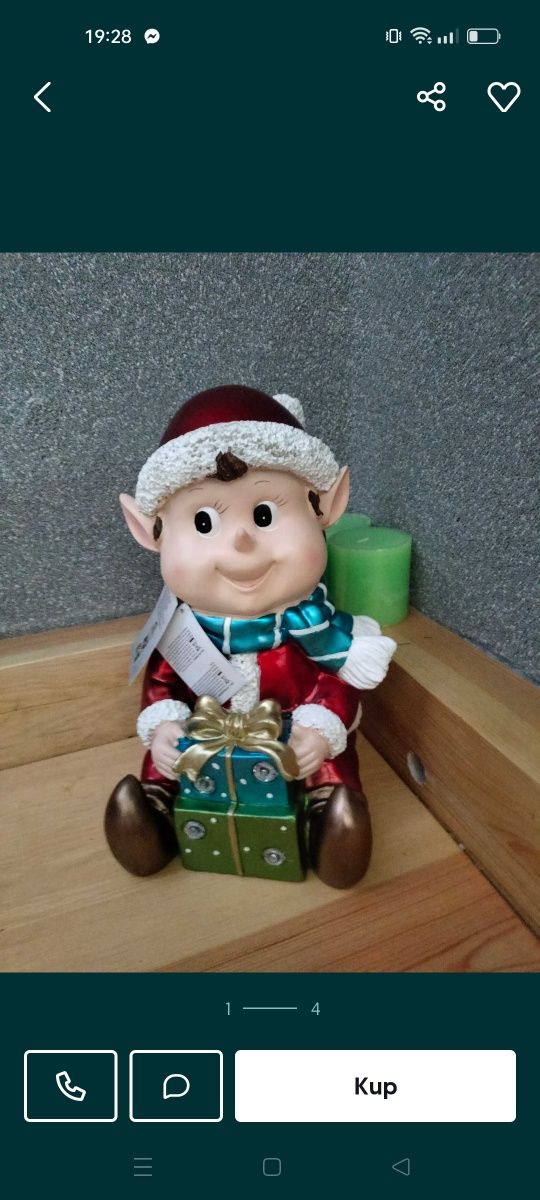 Mikolaj Elf Świąteczny Boże Narodzenie