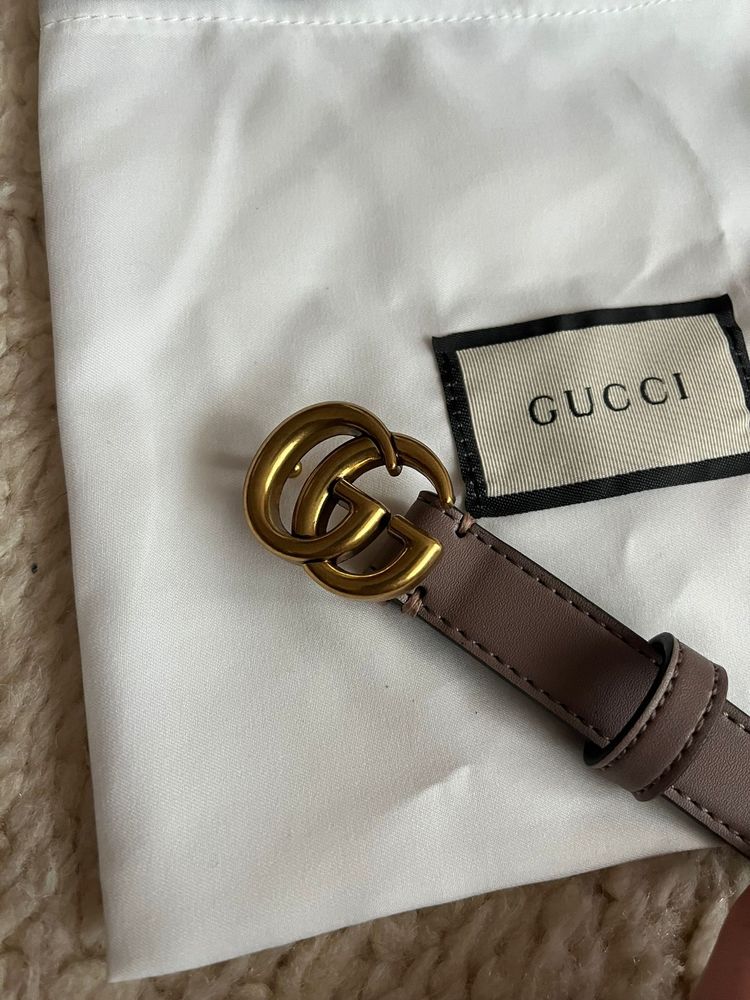 Od ręki pasek GG, Gucci, beige, komplet firmowy