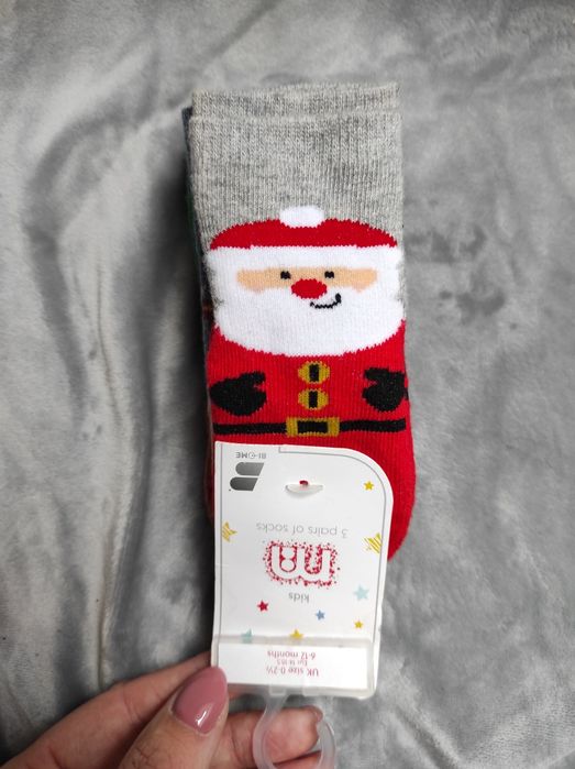 Zestaw świątecznych skarpet