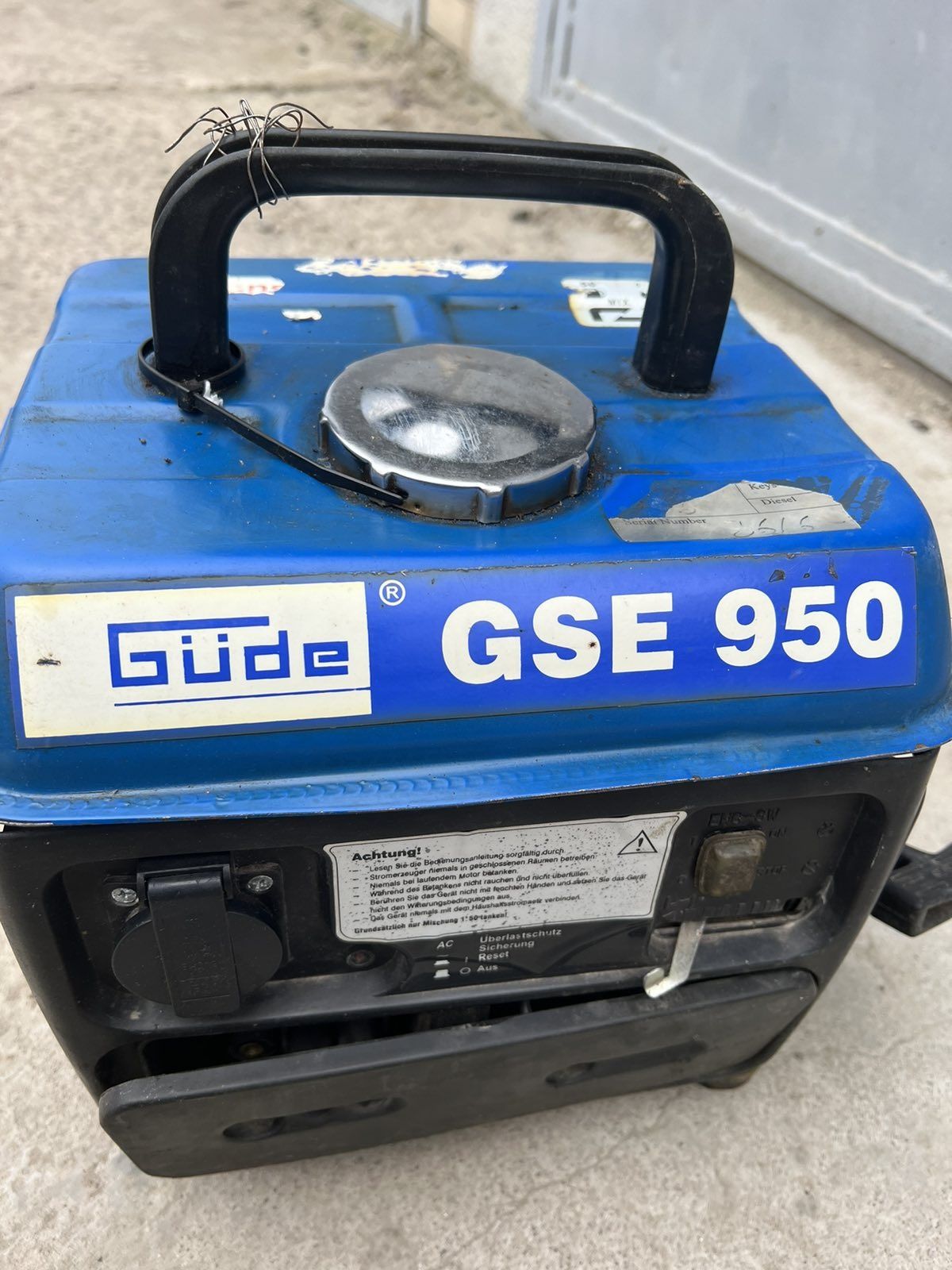 Бензиновий генератор Güde GSE 950