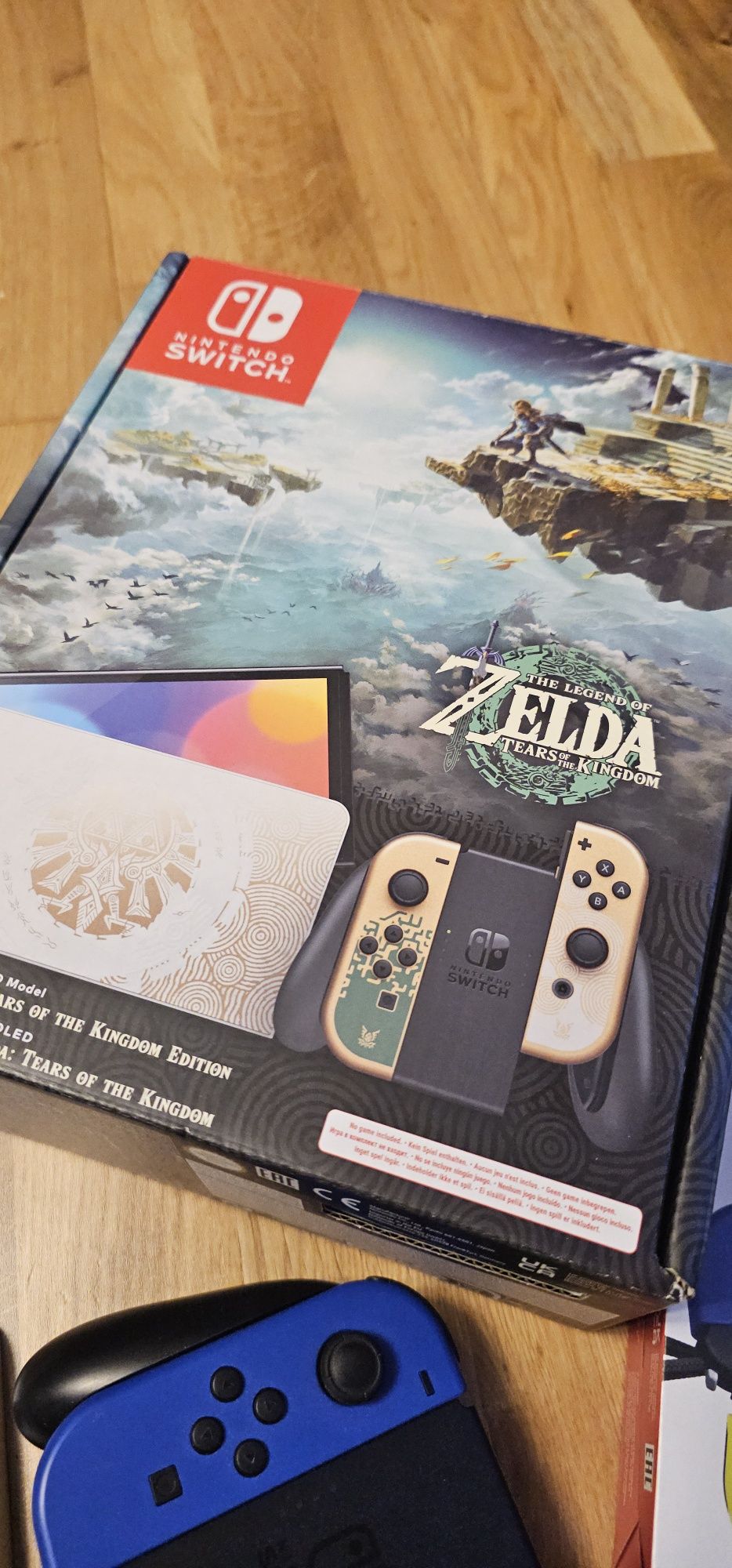 Nintendo switch oled duzy zestaw unikatowe malowanie the legend of zel