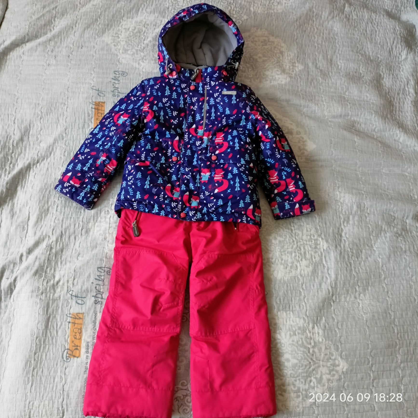 Зимовий комплект куртка, напівкомбінезон babyline libellule 98 р.