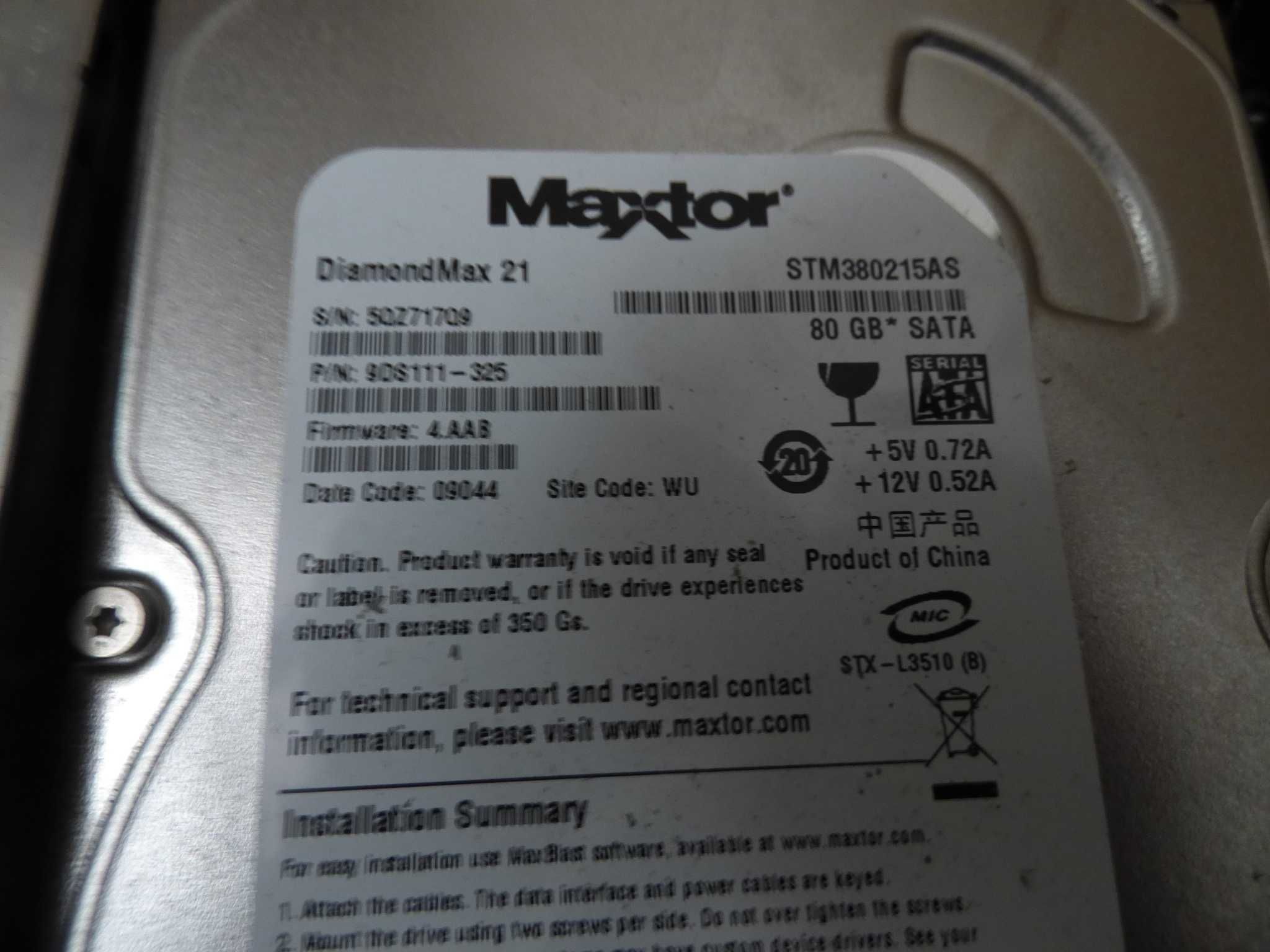 Vários discos HDD DE 80 A 500 GB