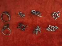 Серебряные украшения серьги ,кольца