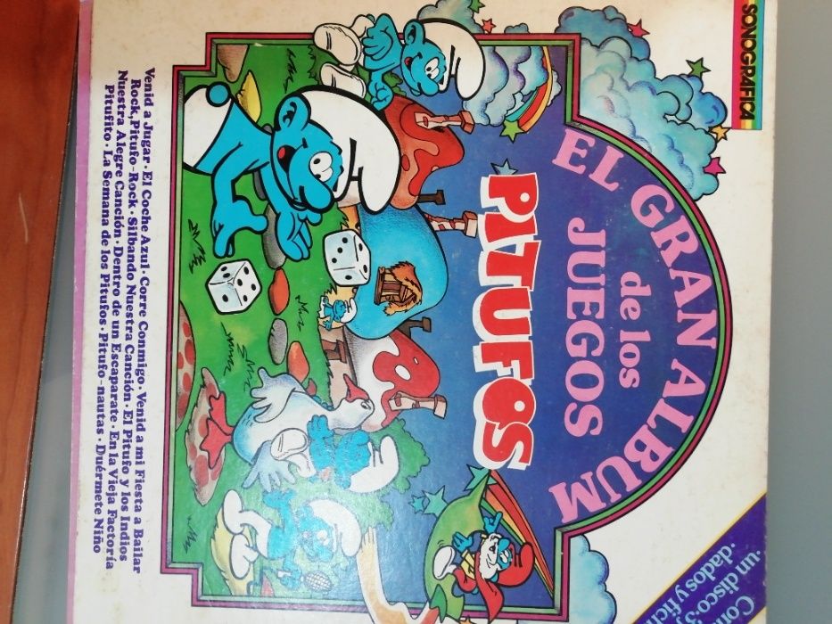 El gran album de los juegos PITUFOS Vinil jogos e Musica infantil