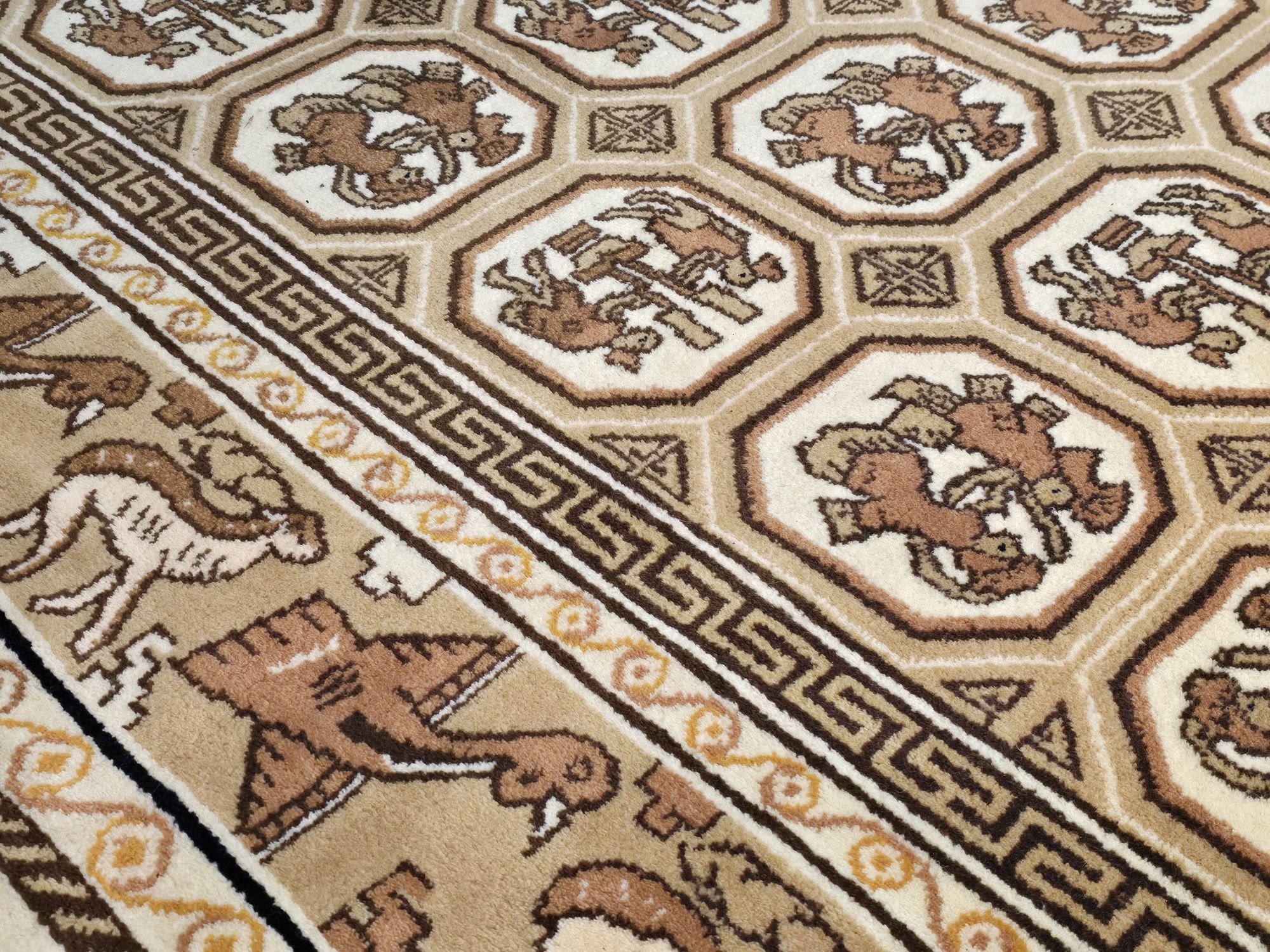 Indo Tabriz 280x180 Ręcznie tkany wełniany dywan z Indii od Persopolis