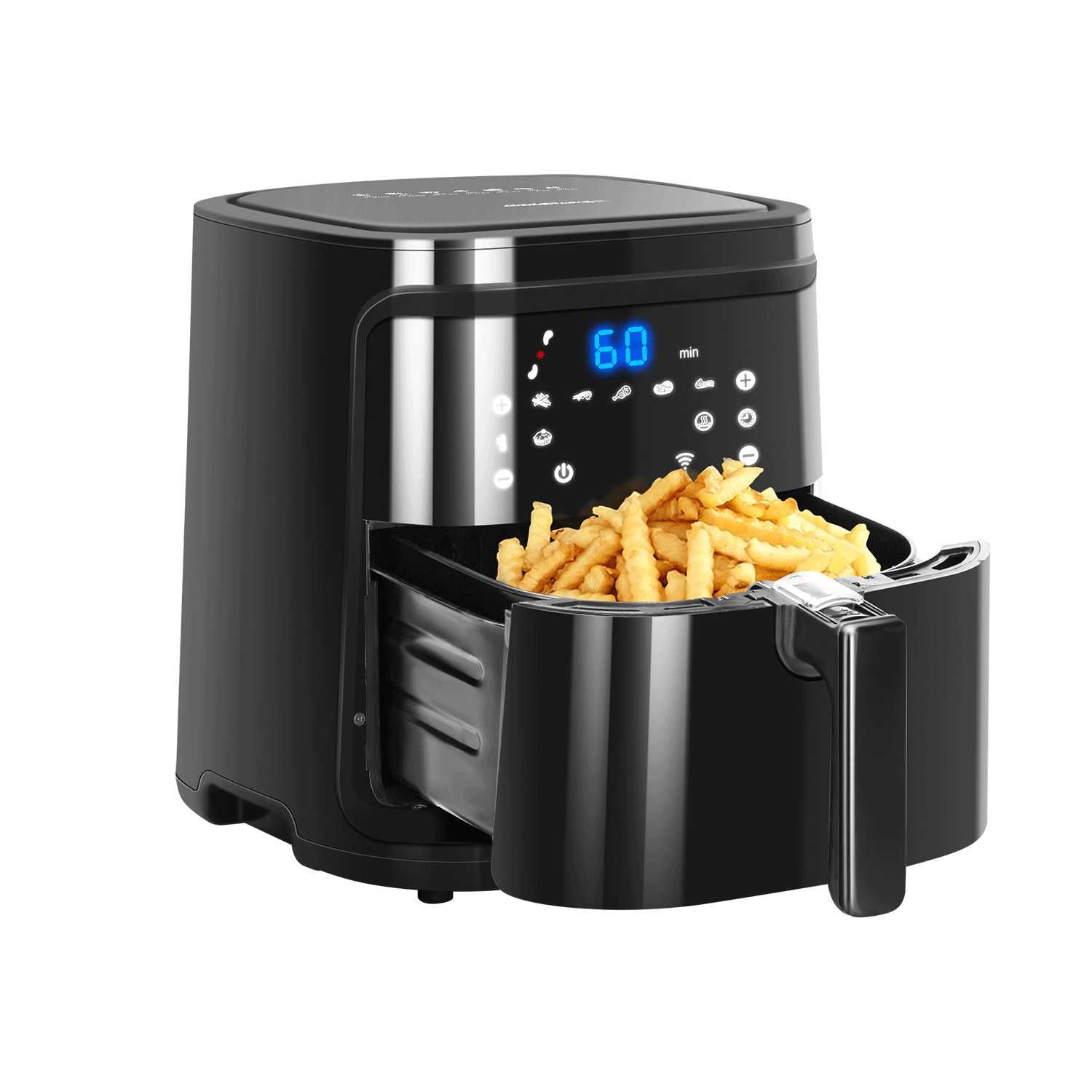 Aigostar Fritadeira Air Fryer Wi-fi/Bluetooth 7L 1900W Preta