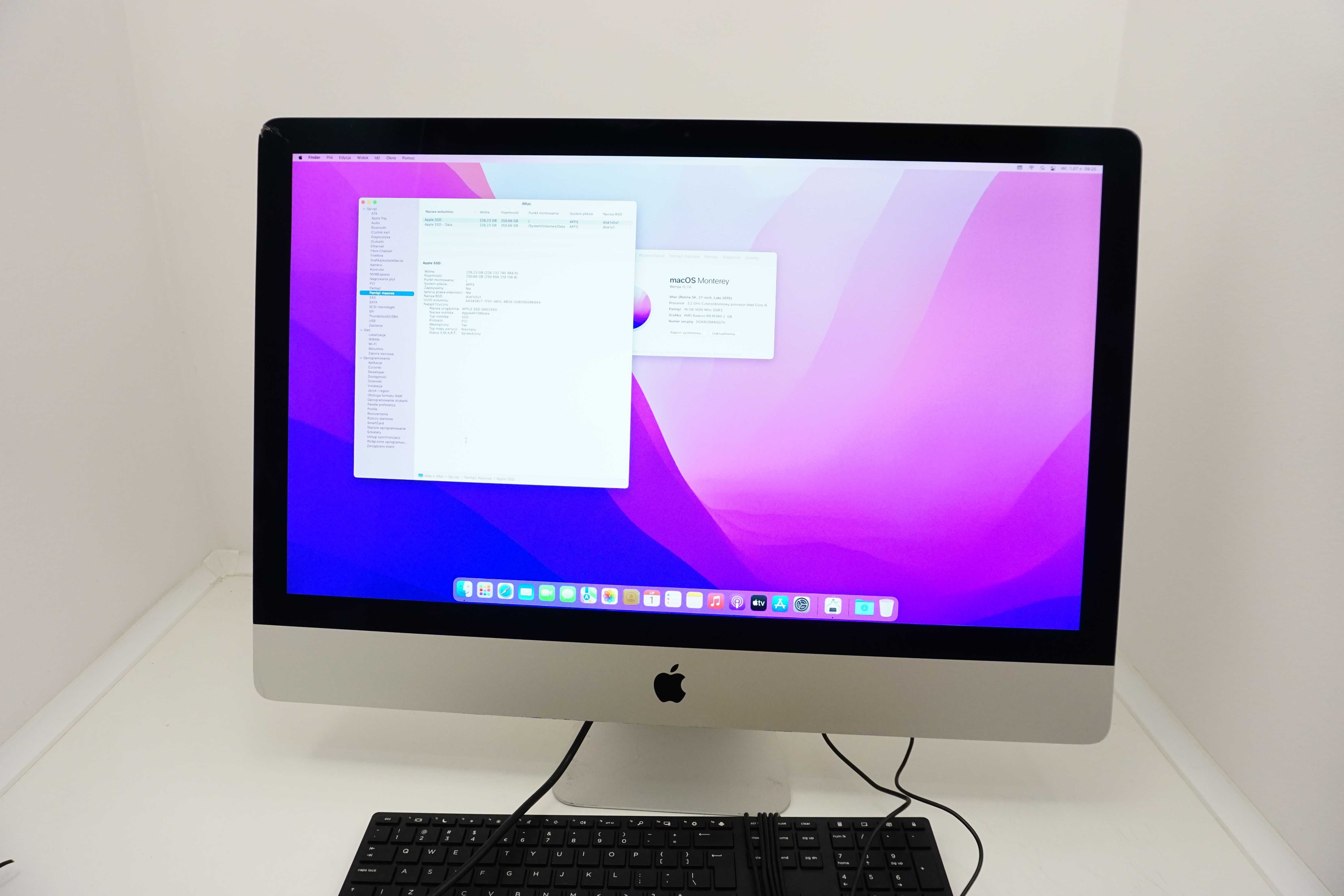 Komputer stacjonarny Apple iMac 27" A1419 AIO i5 / 16 /256GB 5K nr4885