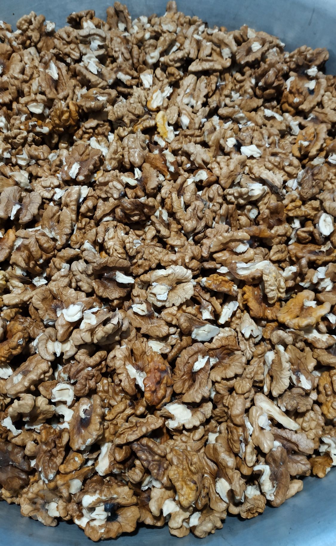 Орехи грецкие чищенные бабочка и четвертинки