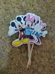 Toppers para aniversário Minie e Mickey