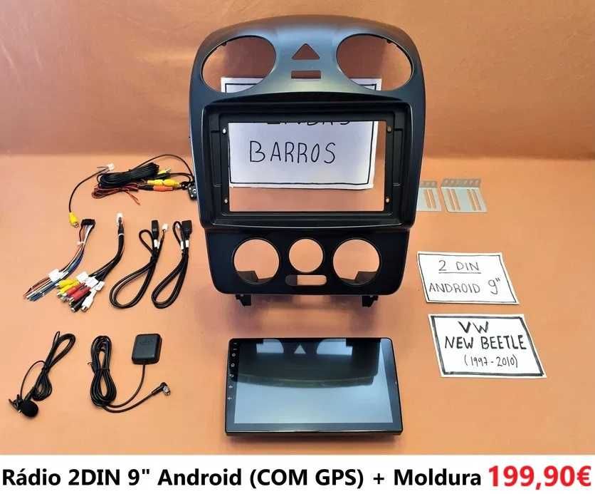 Rádio 2DIN • Volkswagen VW New Beetle (1997 a 2015) • Android [4+32GB]