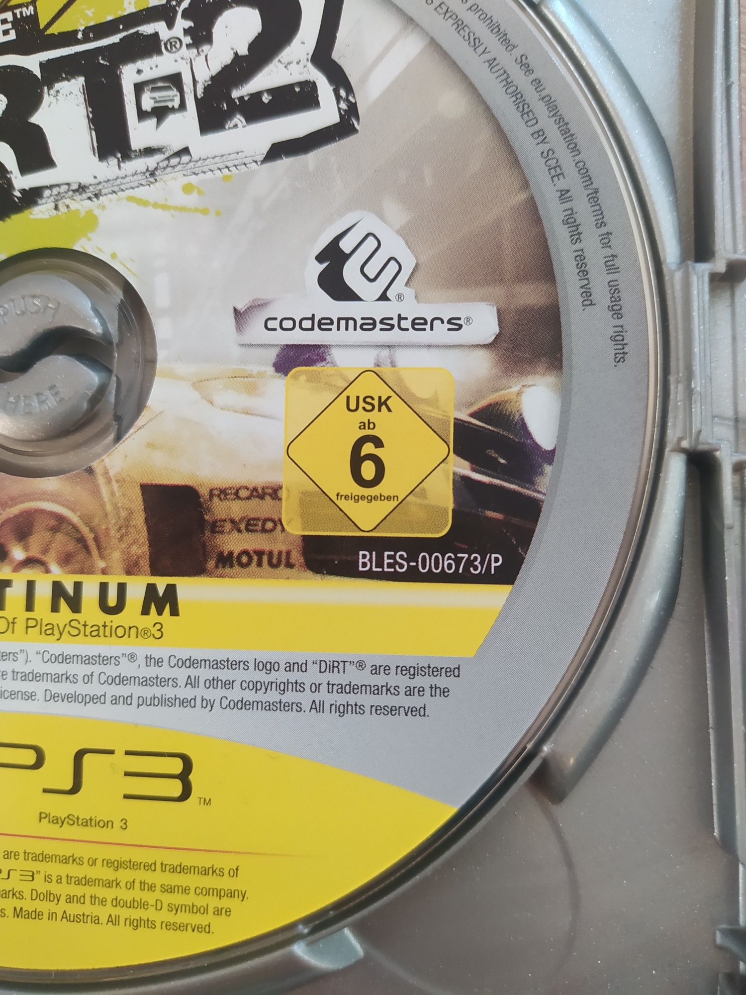 Гра Dirt 2  для PlayStation 3 гарний стан