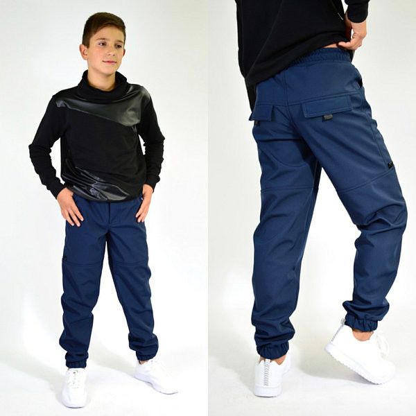 Теплі штани джогери для хлопчиків, на флісі, 152 р.