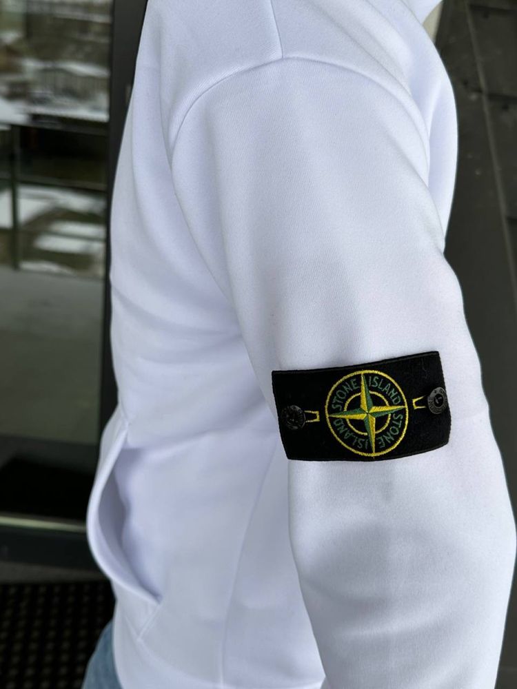 Худі Stone Island Білий #STONEISLAND