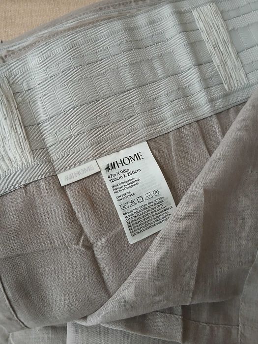 2 komplety zasłony H&M  cena za całość