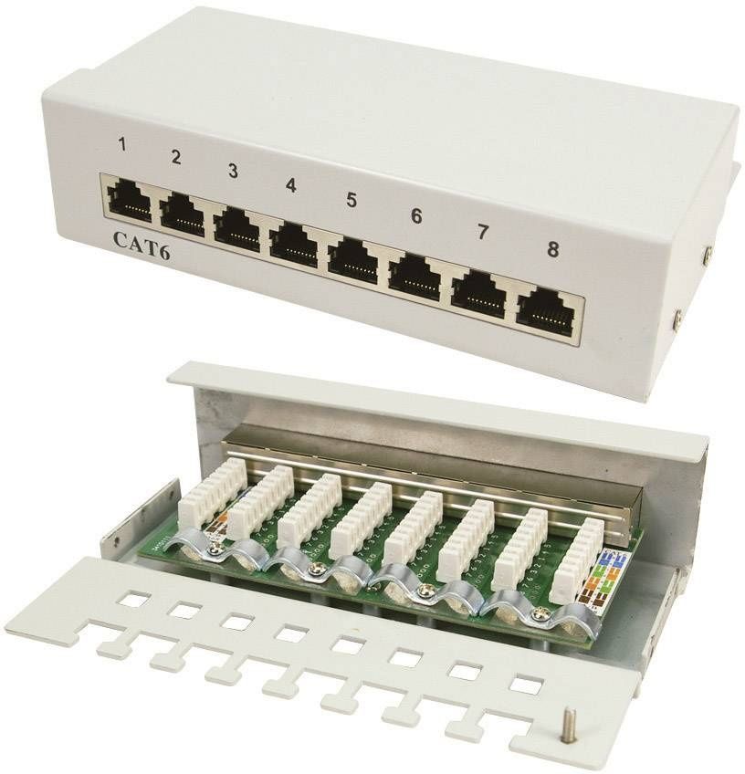 Patchpanel 8-port logilink np0016A