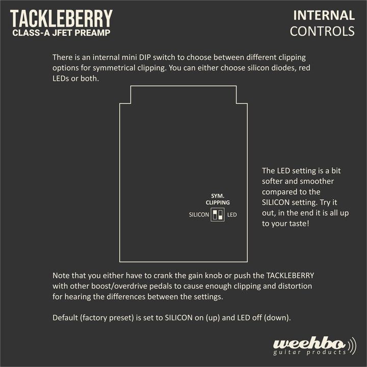 Pedal Weehbo Tackleberry Guitar Bass Preamp