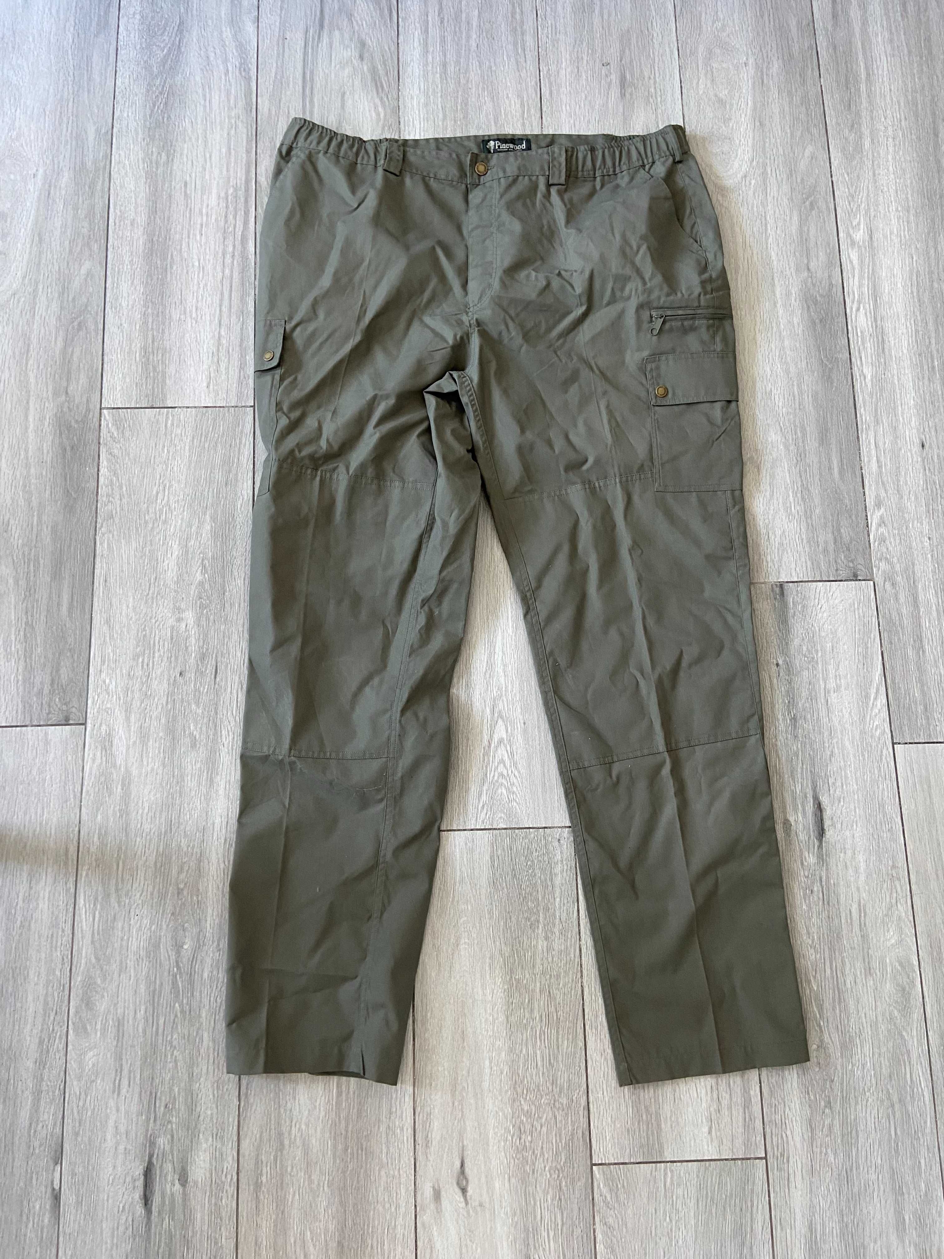 Spodnie męskie leśne do lasu terenowe zielone khaki Pinewood r. XXL