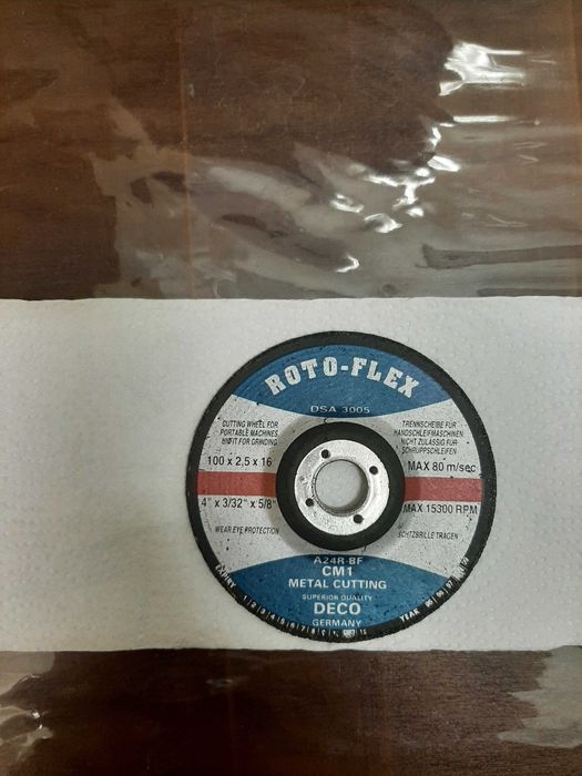 Tarcza do cięcia metalu 100x2,5x16 A 24R- BF CM 1 - ROTO-FLEX.