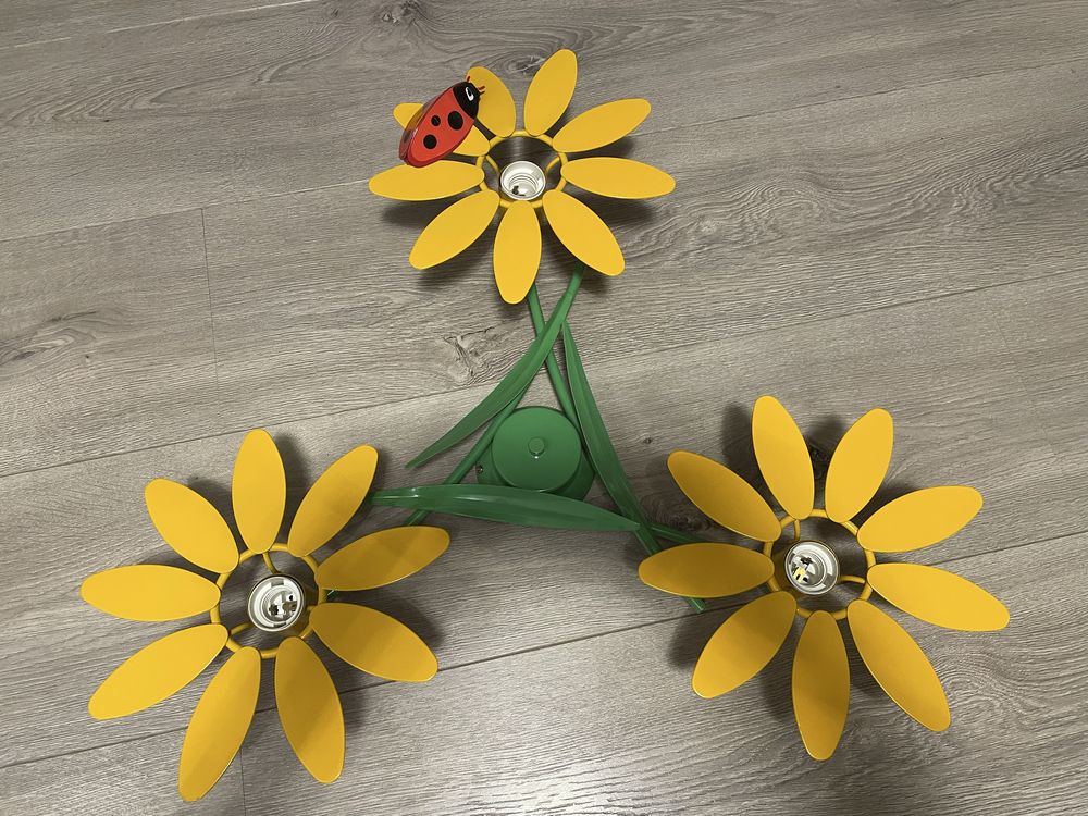Potrójny żyrandol lampa sufitowa Kwiatki