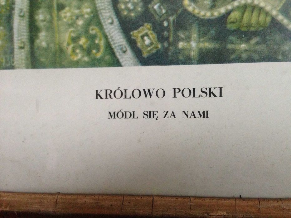 Obraz, Matka Boska Częstochowska, duży z lat 50-tych XX w.