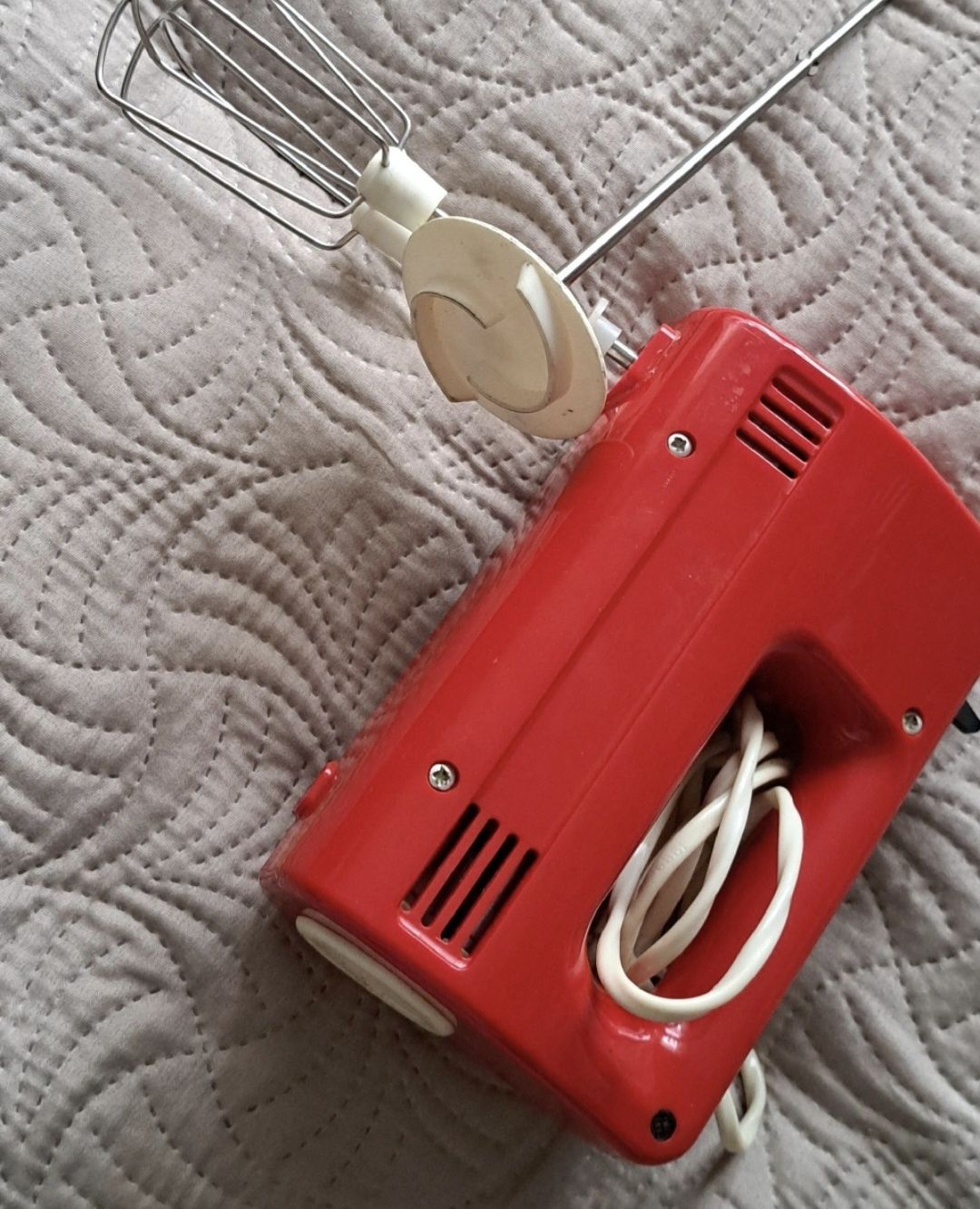 Vintage 2 robot kuchenny ubijak mikser z młynkiem PRL zabytek mieszadł