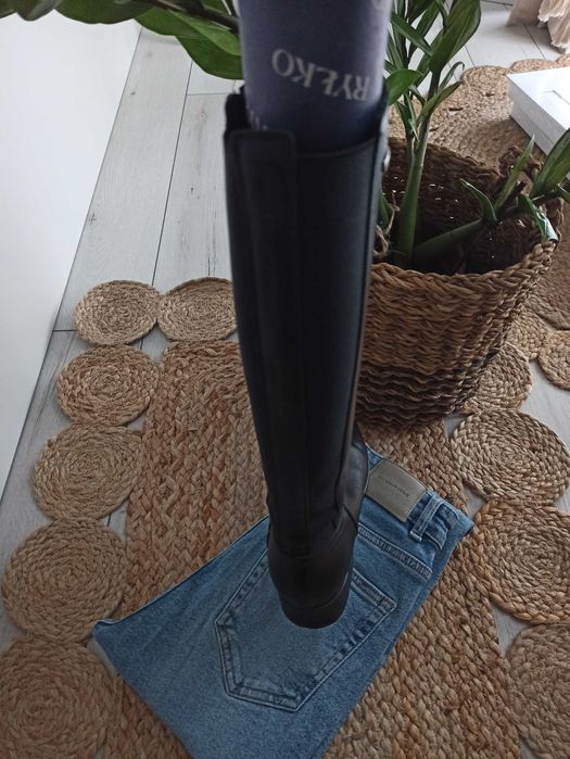 Buty kozaki oficerki skórzane Ryłko 39