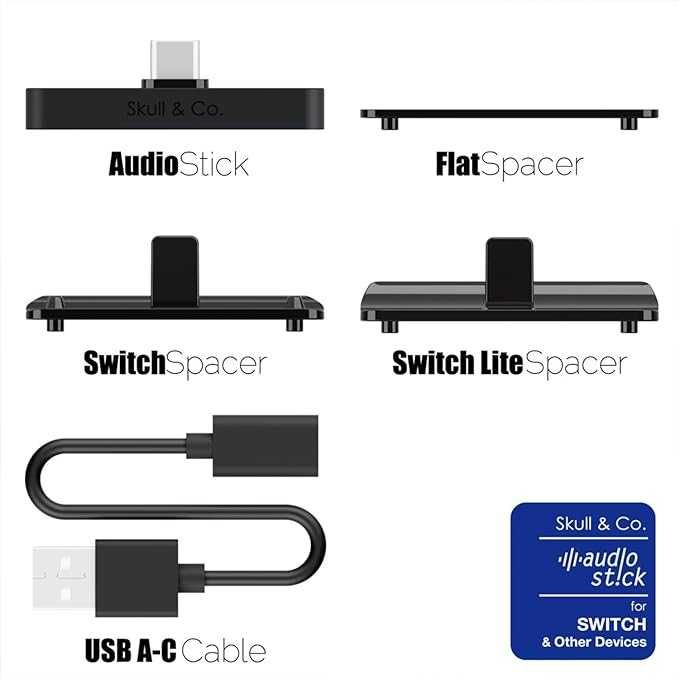 Skull & Co Bluetooth 5.0 bezprzewodowy adapter nadajnik audio PS5 PS4