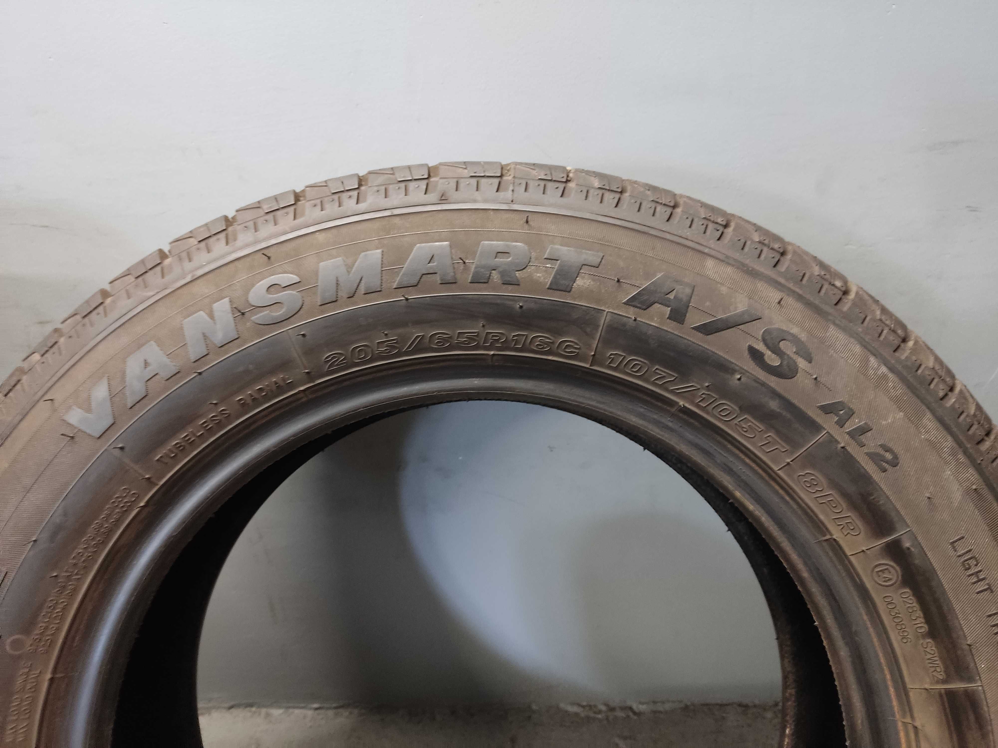 4x205/65R16C Maxxis Vansmart A/S AL2, 2022/2023 rok, bieżnik 9mm