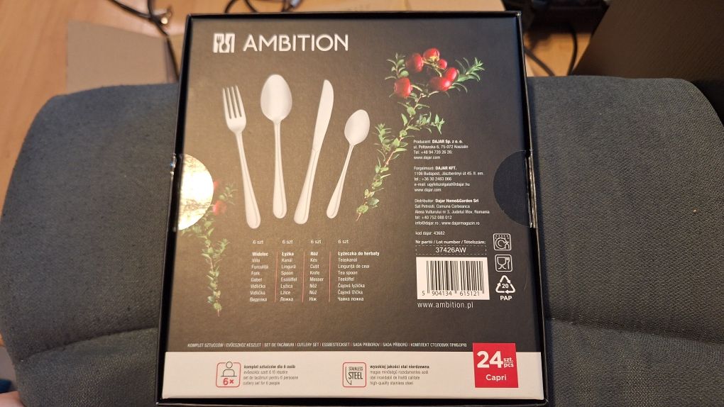 Komplet sztućców ambition Capri 24 elementy