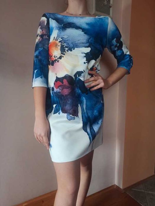 Sukienka tunika jak malowana akwarela more moi