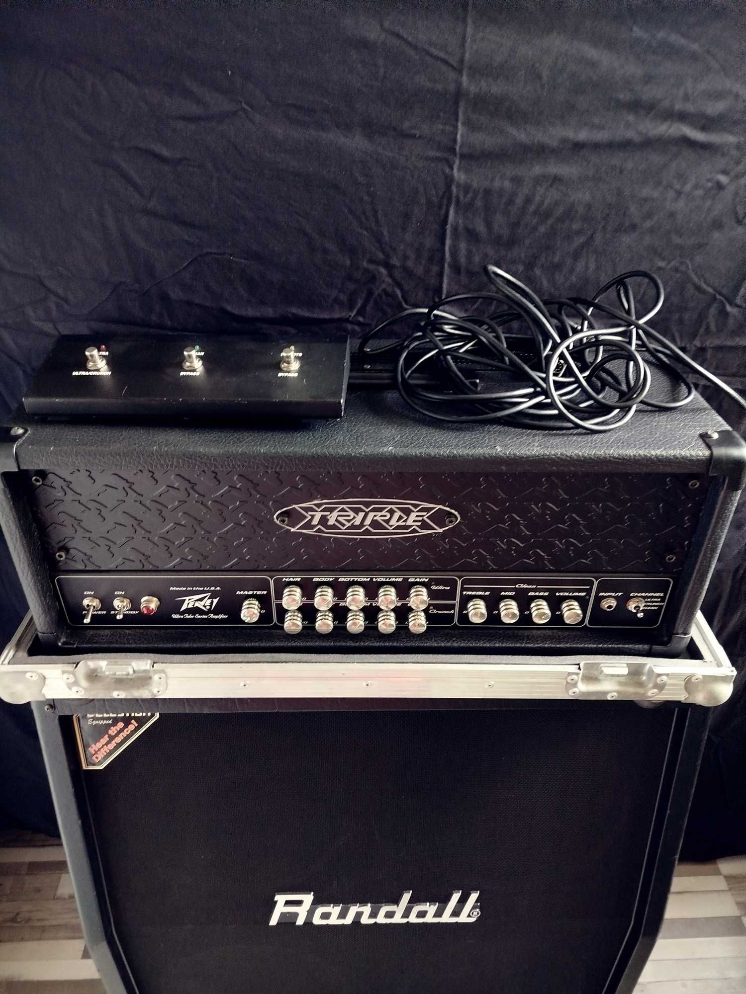 Wzmacniacz head Peavey Triple X + kolumna Randall RA412 CV Vintage 30
