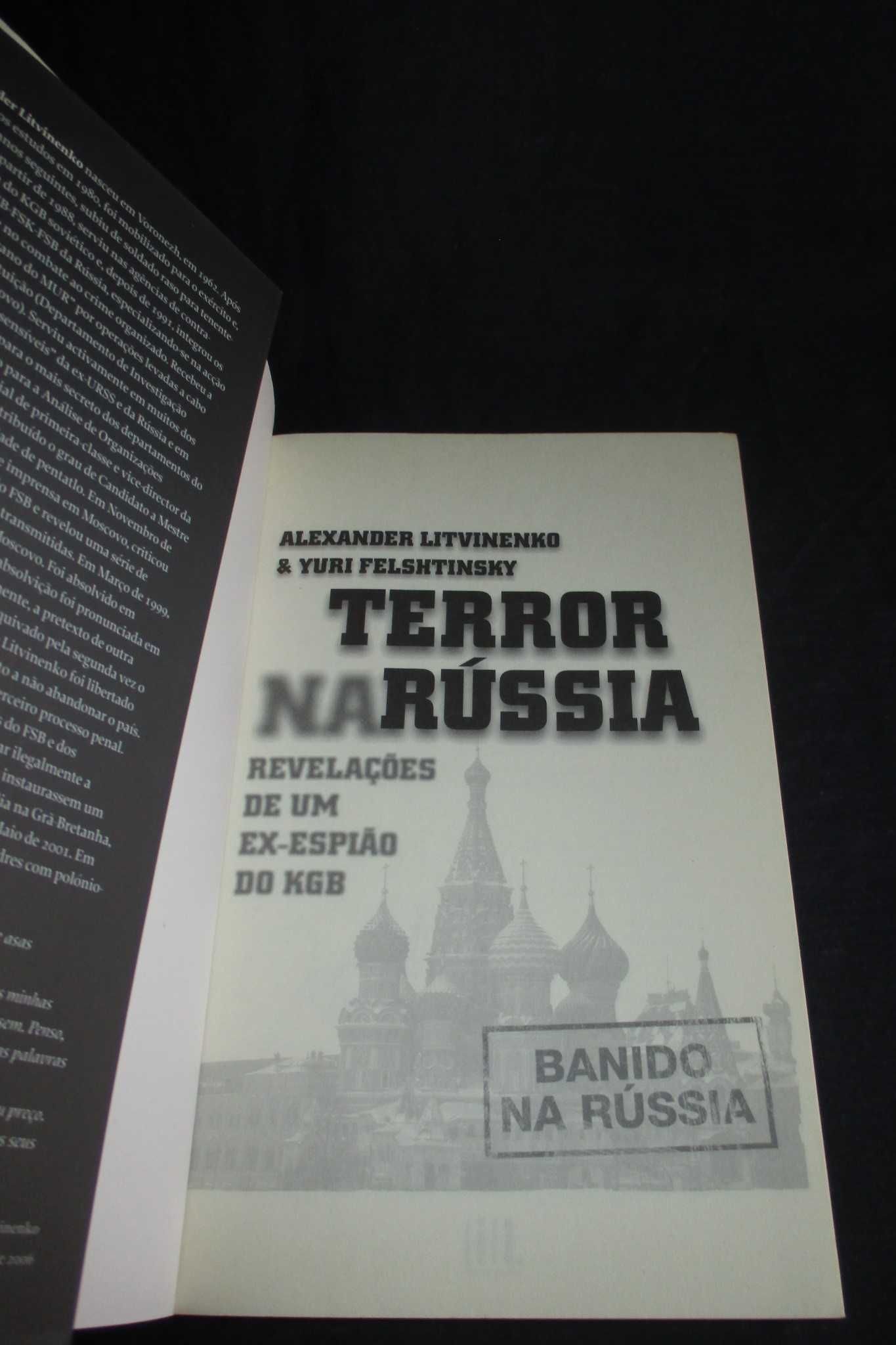 Livro Terror na Rússia Revelações de ex-espião do KGB Litvinenko