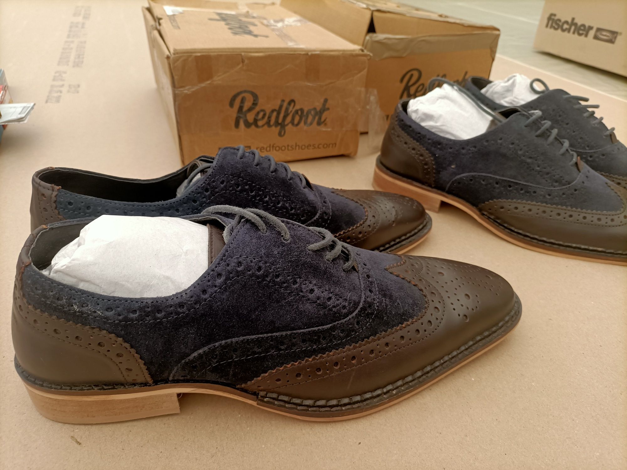 Męskie eleganckie buty garniturowe mokasyny RedFoot Gatsby rozmiar 41