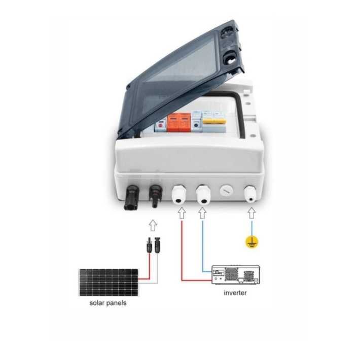 Щиток захисту 1, 2 MPPT TOMZN TOPV8-1-1, TOPV18-2-2 (DC1000V/Fuse 25A)