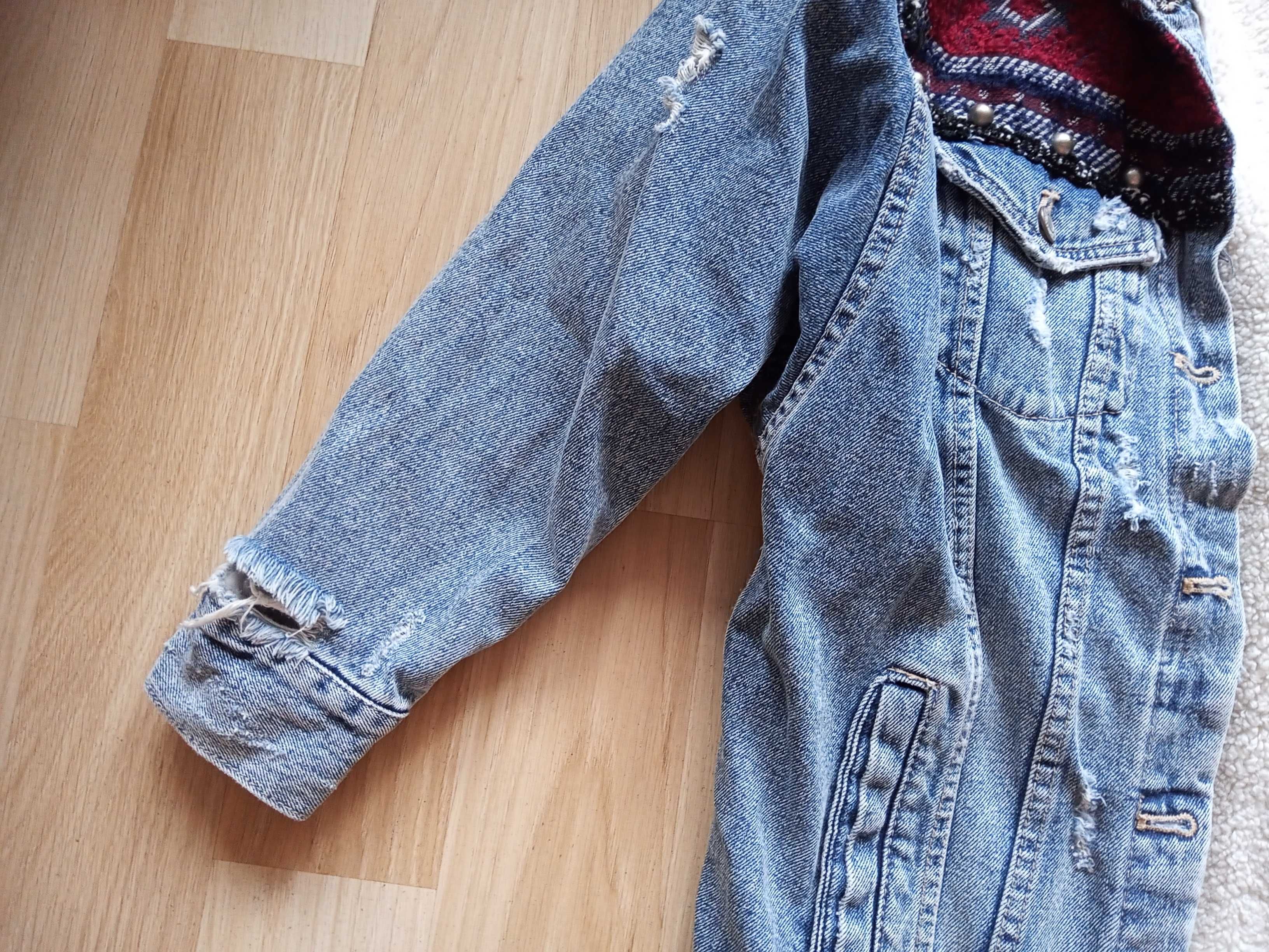 Kurtka jeansowa jeans damska Zara Trafaluc Denimwear S