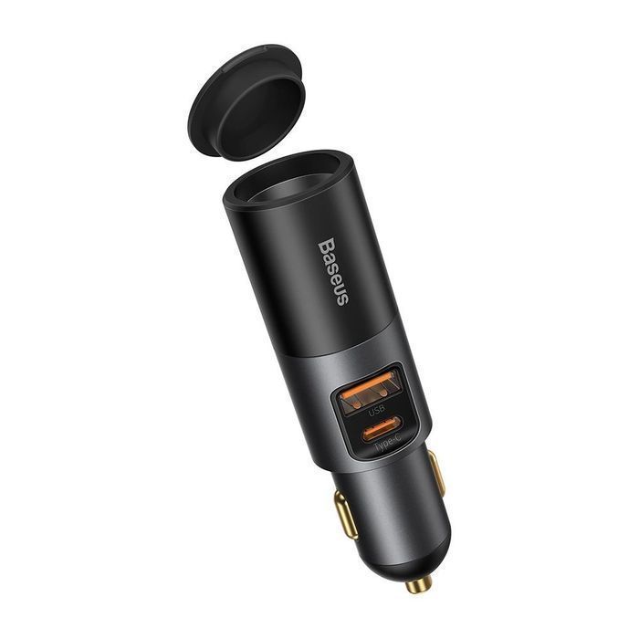 Baseus ładowarka samochodowa USB / USB C / gniazdo zapalniczki 120W