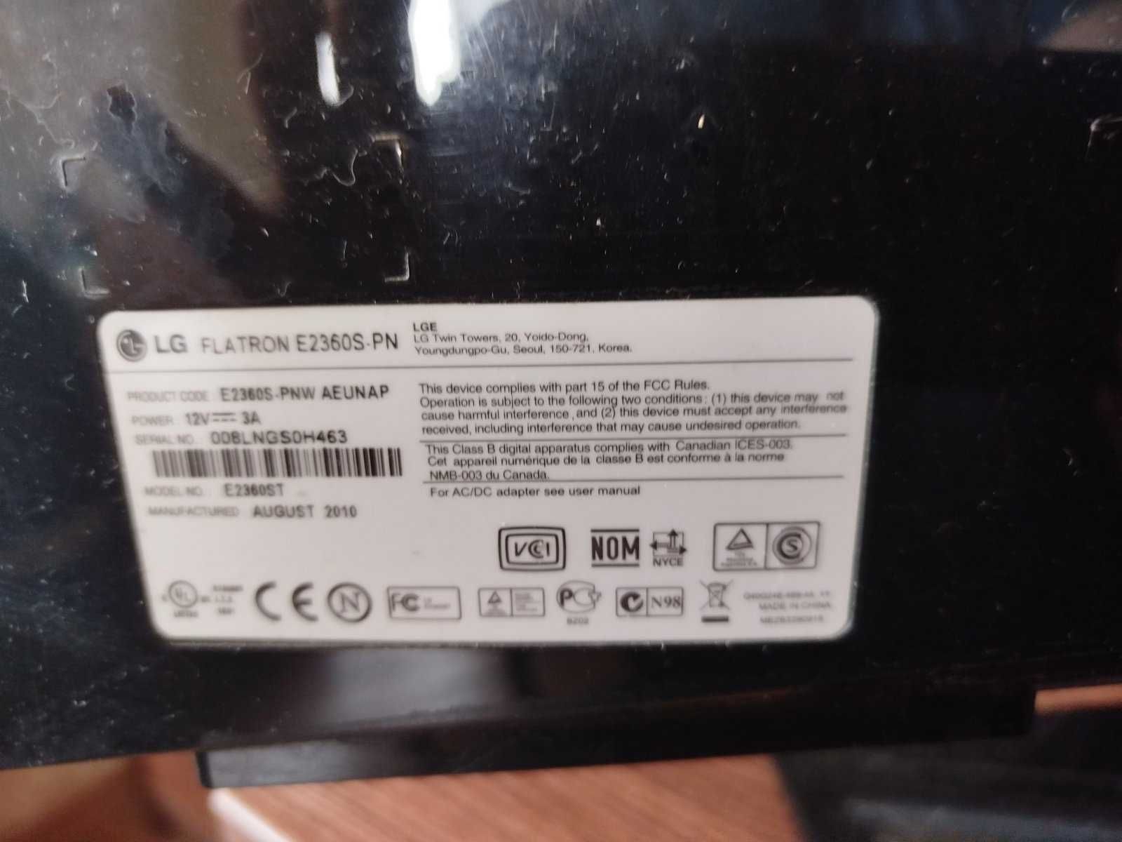 Монітор 23" LED Lg flatron E2360s-PN