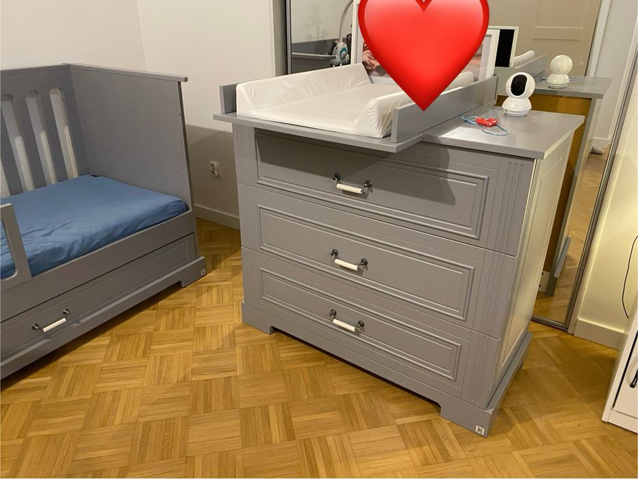 Lozeczko Komoda Przewijak Bellamy Ines Grey