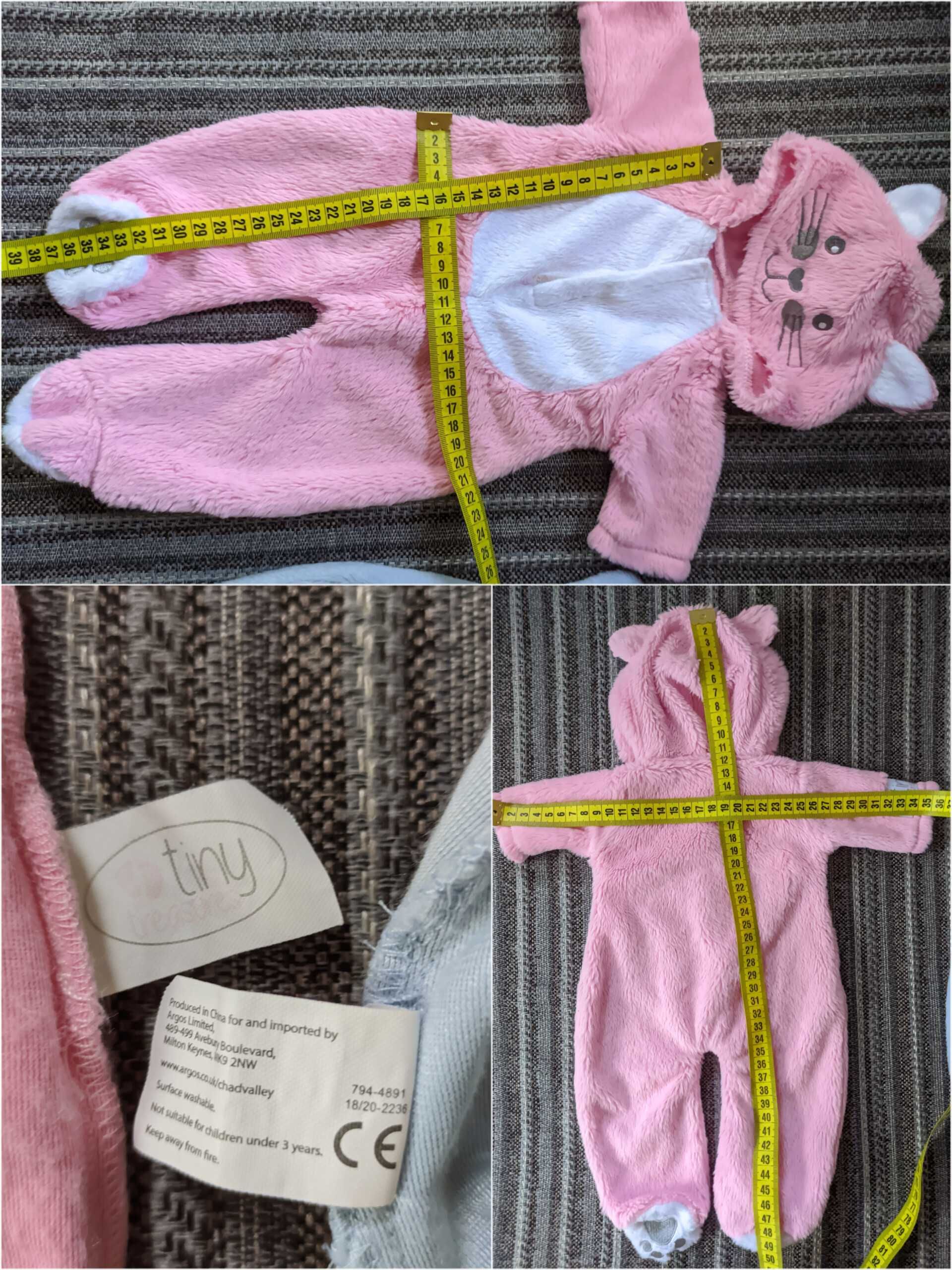 Одяг на ляльку tiny treasures комбінезон ляльковий котик песик