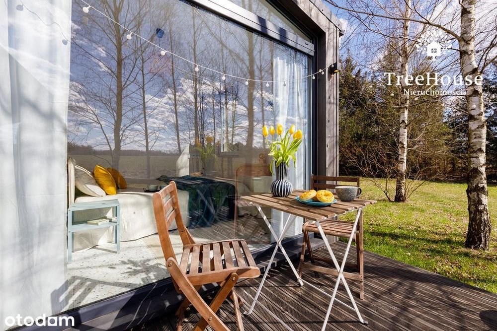 Całoroczny domek z sauną i tarasem