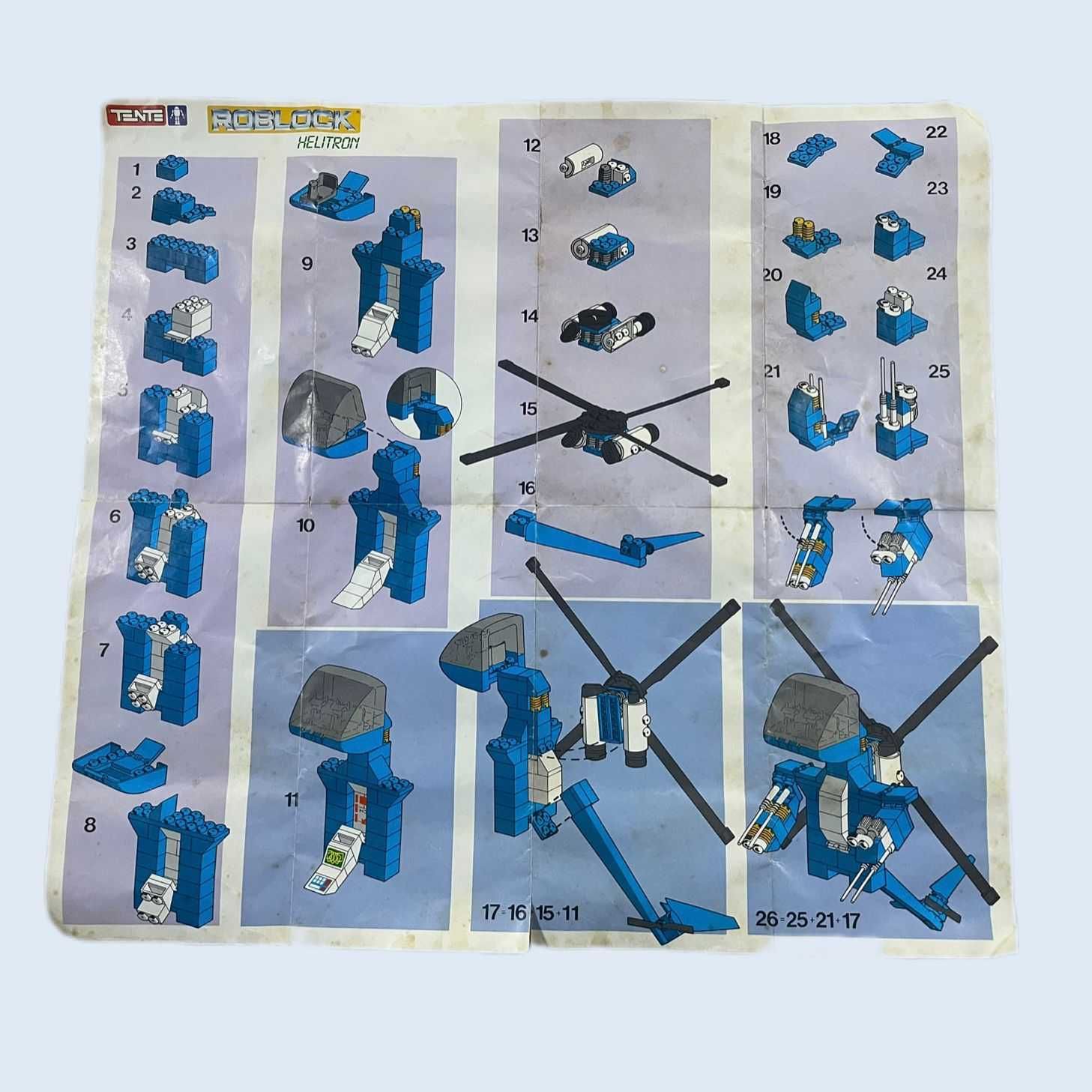 Manual de Instruções TENTE Roblock Helitron 0780