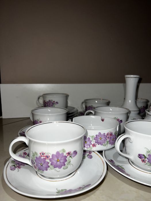 Zestaw porcelany Wawel ręcznie malowana 36 elementów serwis BW111