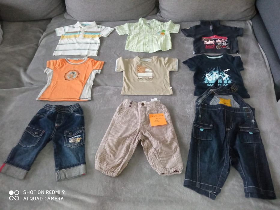 Calças, t-shirts, polos 6-9 meses